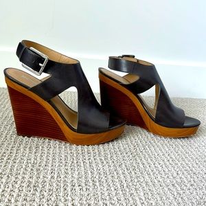 Grey Micheal Kors Chunky Wedges